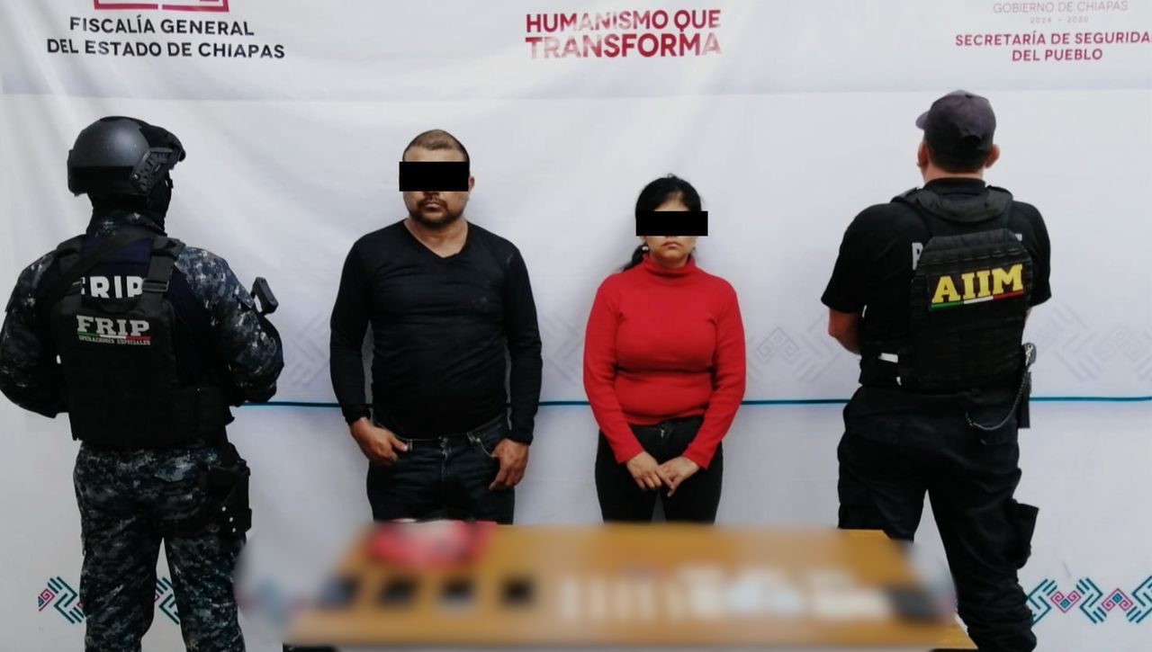 SSP y FGE detienen a personas con presuntos narcóticos en Chiapas.
