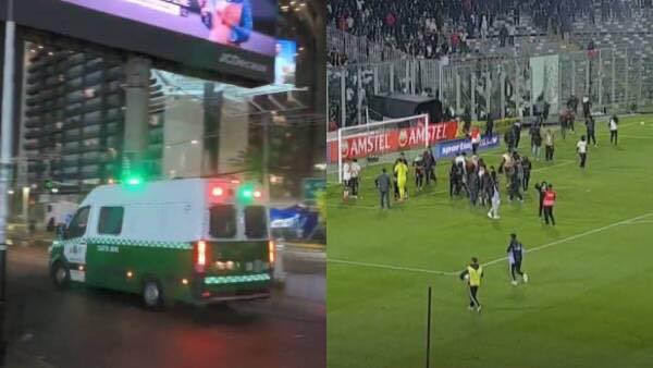 Fallecen una joven de 18 años y un niño de 13, al ser aplastados intentando entrar al Estadio Monumental de Santiago en Chile.