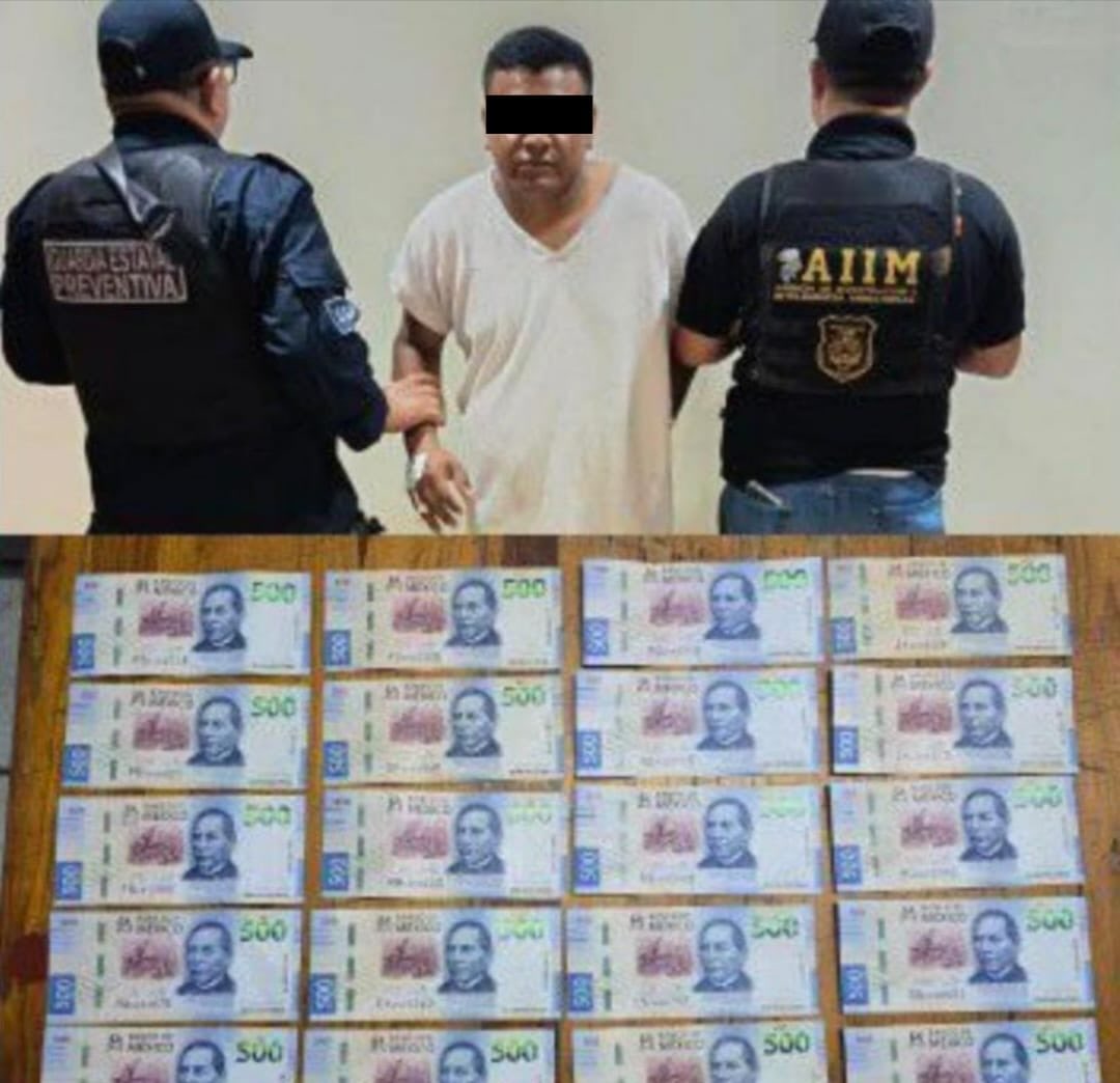 Detienen en flagrancia a un masculino por el delito de extorsión, en Tila