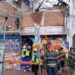 Colapsa vivienda en la Condesa tras intensas lluvias; un hombre permanece atrapado