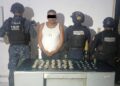 Detienen a hombre con presuntas drogas en Tuzantán