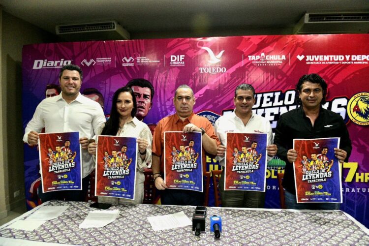 ANUNCIAN ENCUENTRO DE LEYENDAS DEL FÚTBOL MEXICANO EN TAPACHULA.