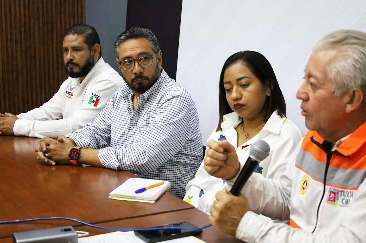 Julio Gamboa preside la 2ª Sesión Extraordinaria del Consejo de Protección Civil ante la Tormenta Tropical Cristina