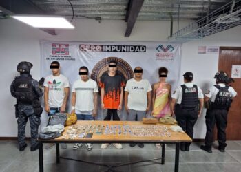 Desmantelan banda de extorsión “gota a gota” en Tuxtla Gutiérrez; hay 11 detenidos