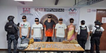 Desmantelan banda de extorsión “gota a gota” en Tuxtla Gutiérrez; hay 11 detenidos