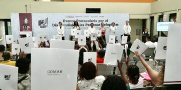 Yamil Melgar reafirma compromiso con las personas refugiadas en Tapachula