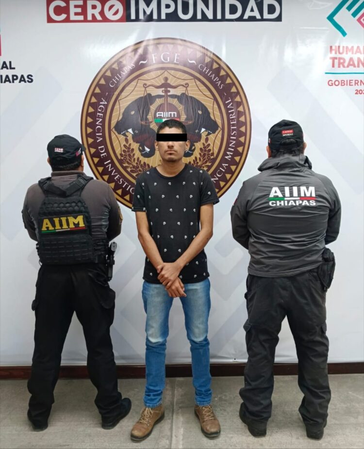 Aprehenden a presunto responsable de pederastia agravada en Chiapa de Corzo