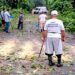 PC de Tuxtla Chico libera tramos carreteros ante árboles caídos