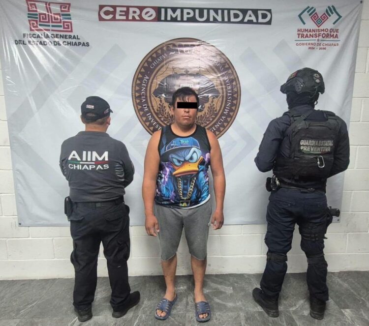 Detienen a un hombre tras cateo por presunto narcomenudeo en Tuxtla Gutiérrez