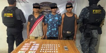 Detienen a tres presuntos narcomenudistas en Ixtapangajoya; aseguran dosis de cristal