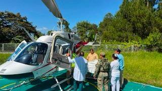 Trasladan por aire a paciente con infarto de Altamirano a Tapachula y logran salvar su vida