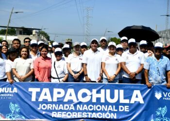 Desde Tapachula, Yamil Melgar se suma a la Jornada Nacional de Reforestación