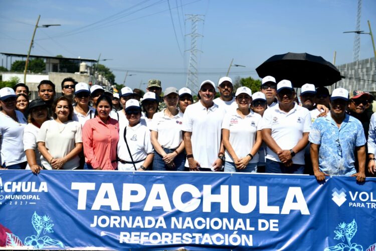 Desde Tapachula, Yamil Melgar se suma a la Jornada Nacional de Reforestación