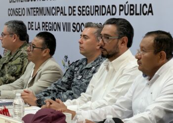 Participa Julio Gamboa en la Sexta Sesión del Consejo Intermunicipal de Seguridad en el Soconusco