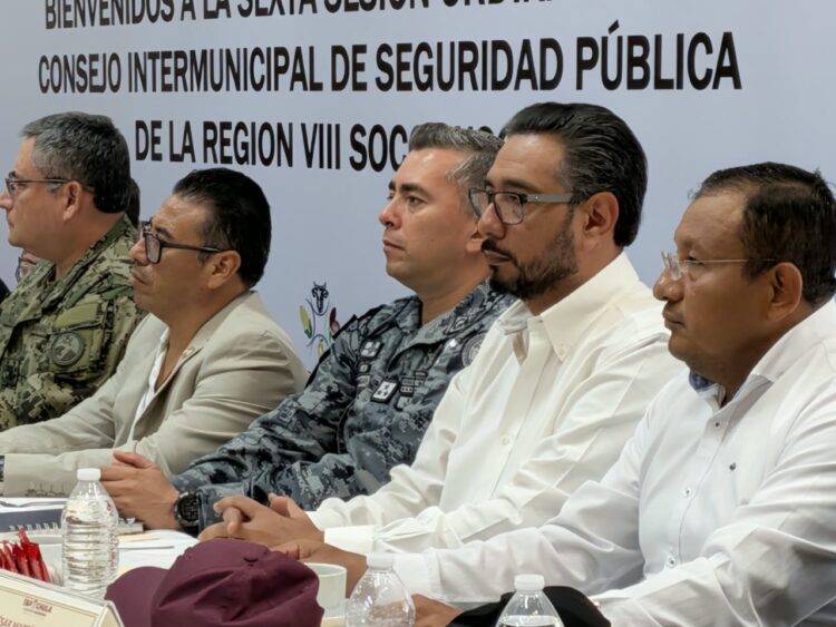 Participa Julio Gamboa en la Sexta Sesión del Consejo Intermunicipal de Seguridad en el Soconusco