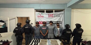 Detienen a ocho personas y aseguran arsenal en la Sierra Mariscal