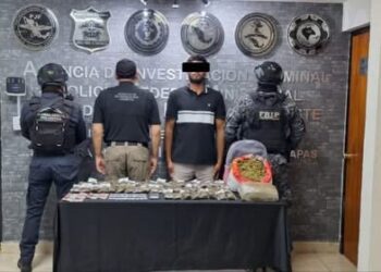 Detienen a presunto integrante del CCyG con droga en Cintalapa
