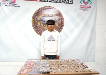Ofrecía droga desde su motocicleta; lo detienen en Tuxtla Gutiérrez