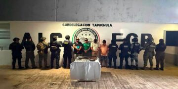 Detienen a cuatro presuntos integrantes del Cártel de Sinaloa en Puerto Madero