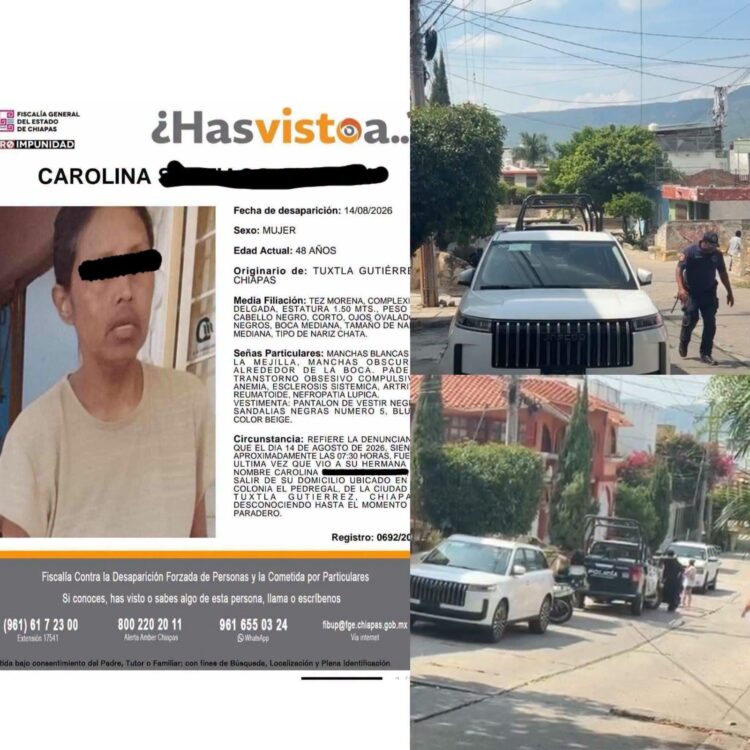 Encuentran sin vida a mujer reportada como desaparecida en Tuxtla Gutiérrez