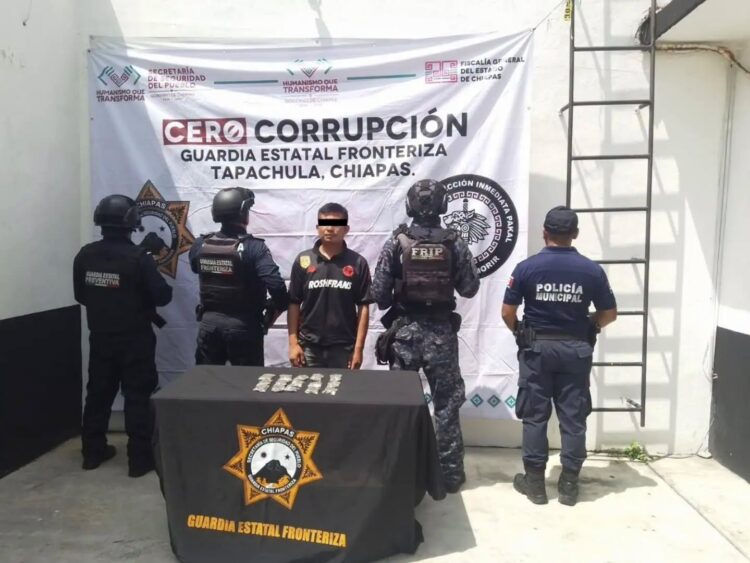 Detienen a presunto integrante del Cártel Chiapas y Guatemala con droga en Tapachula
