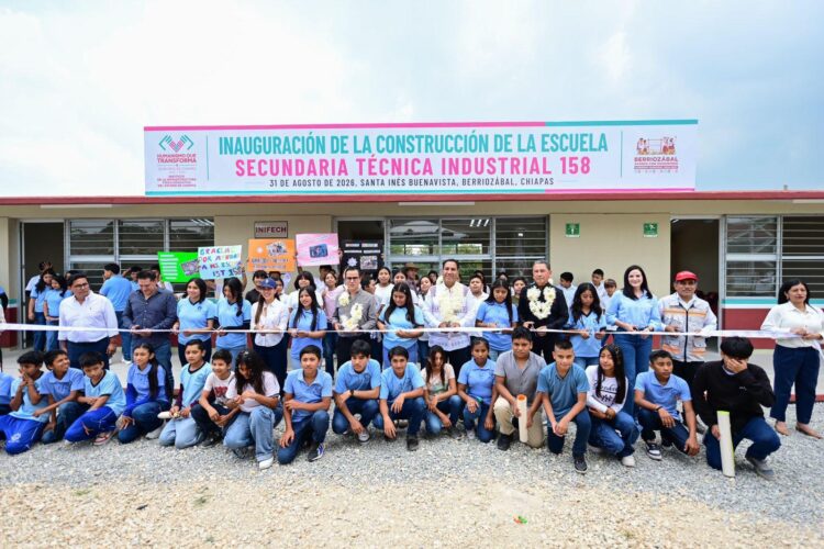 Con más de 107 mdp en infraestructura educativa, Eduardo Ramírez impulsa la transformación de Berriozábal