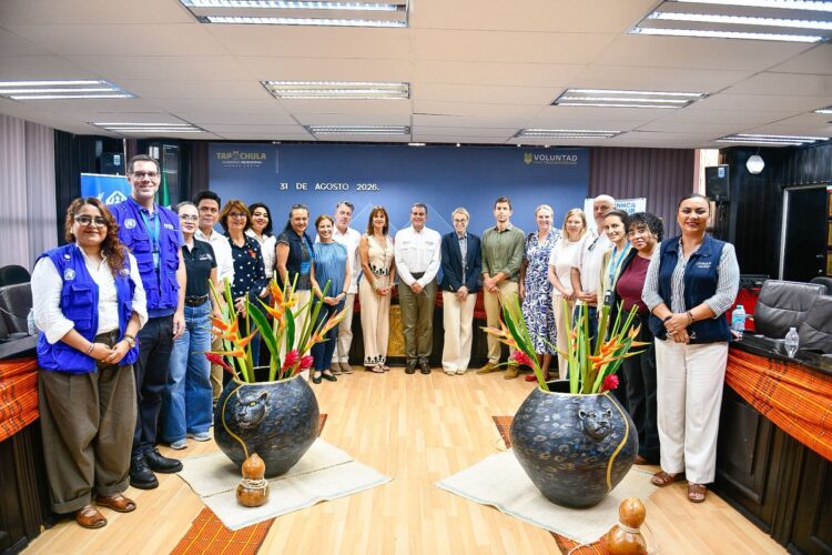 Yamil Melgar fortalece la cooperación humanitaria en Tapachula
