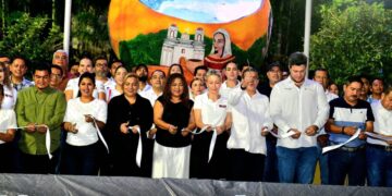 Yamil Melgar entrega rehabilitación integral de la Glorieta Bonanza