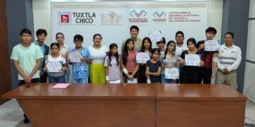 DIF Tuxtla Chico, 4ta y 5ta regiduría y Protección Civil forman a menores en primeros auxilios