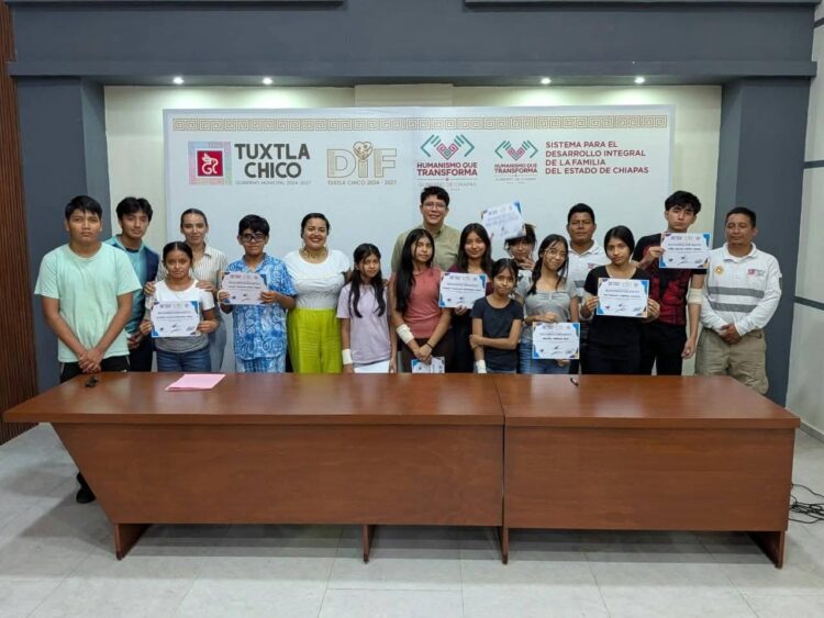 DIF Tuxtla Chico, 4ta y 5ta regiduría y Protección Civil forman a menores en primeros auxilios