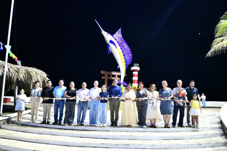 Puerto Madero se transforma: Yamil Melgar entrega apoyos pesqueros e inaugura el monumento al pez vela