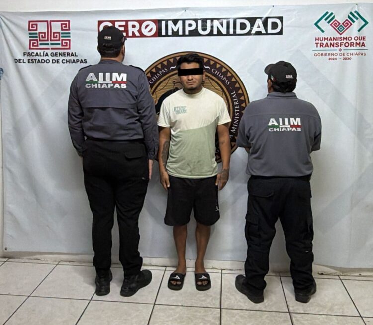Aprehenden en Tapachula a presunto responsable de homicidio calificado
