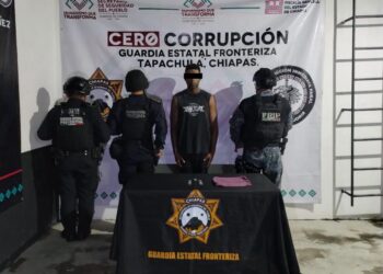 SSP detiene a masculino por presuntos delitos contra la salud en Tapachula