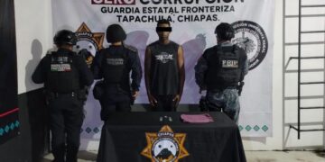 SSP detiene a masculino por presuntos delitos contra la salud en Tapachula