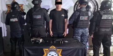 Detienen a presunto integrante de “Los Cuatetes” por portación de arma en Mazatán