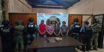 Cateo en Mapastepec deja cuatro detenidos; cinco adolescentes fueron resguardados por el DIF