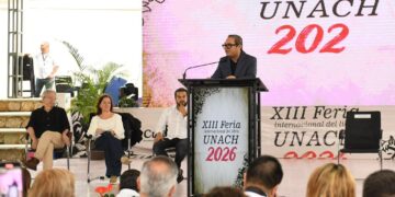 Inauguran la XIII Feria Internacional del Libro UNACH 2026 con España como país invitado