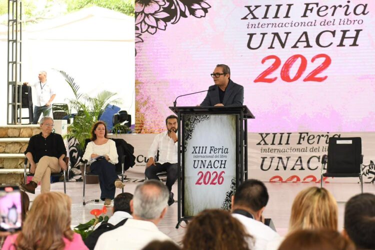 Inauguran la XIII Feria Internacional del Libro UNACH 2026 con España como país invitado